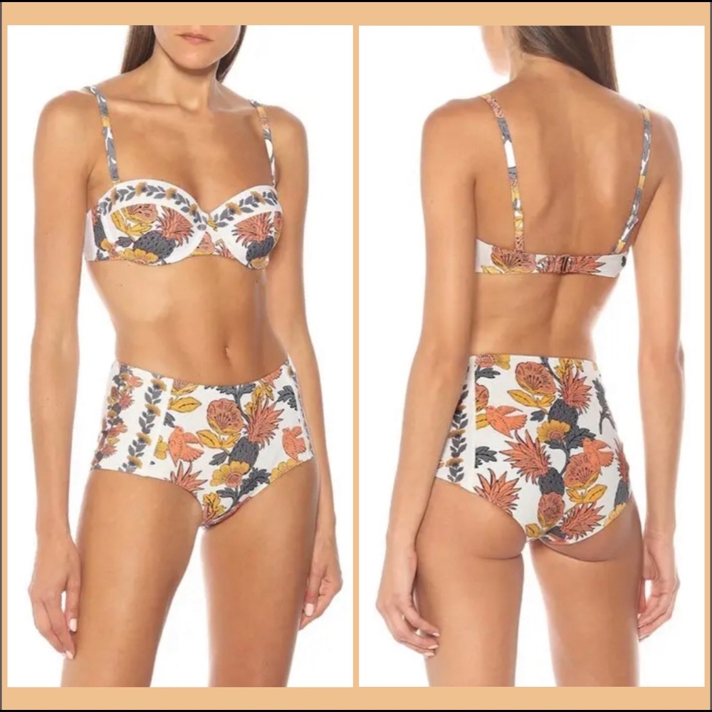 Tory Burch Bikini Set in Orange Wonderland Sz M